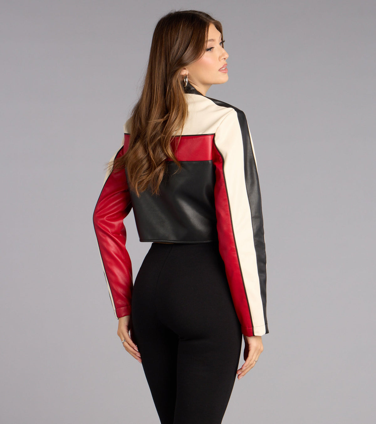 Life In The Fast Lane Crop Moto Jacket