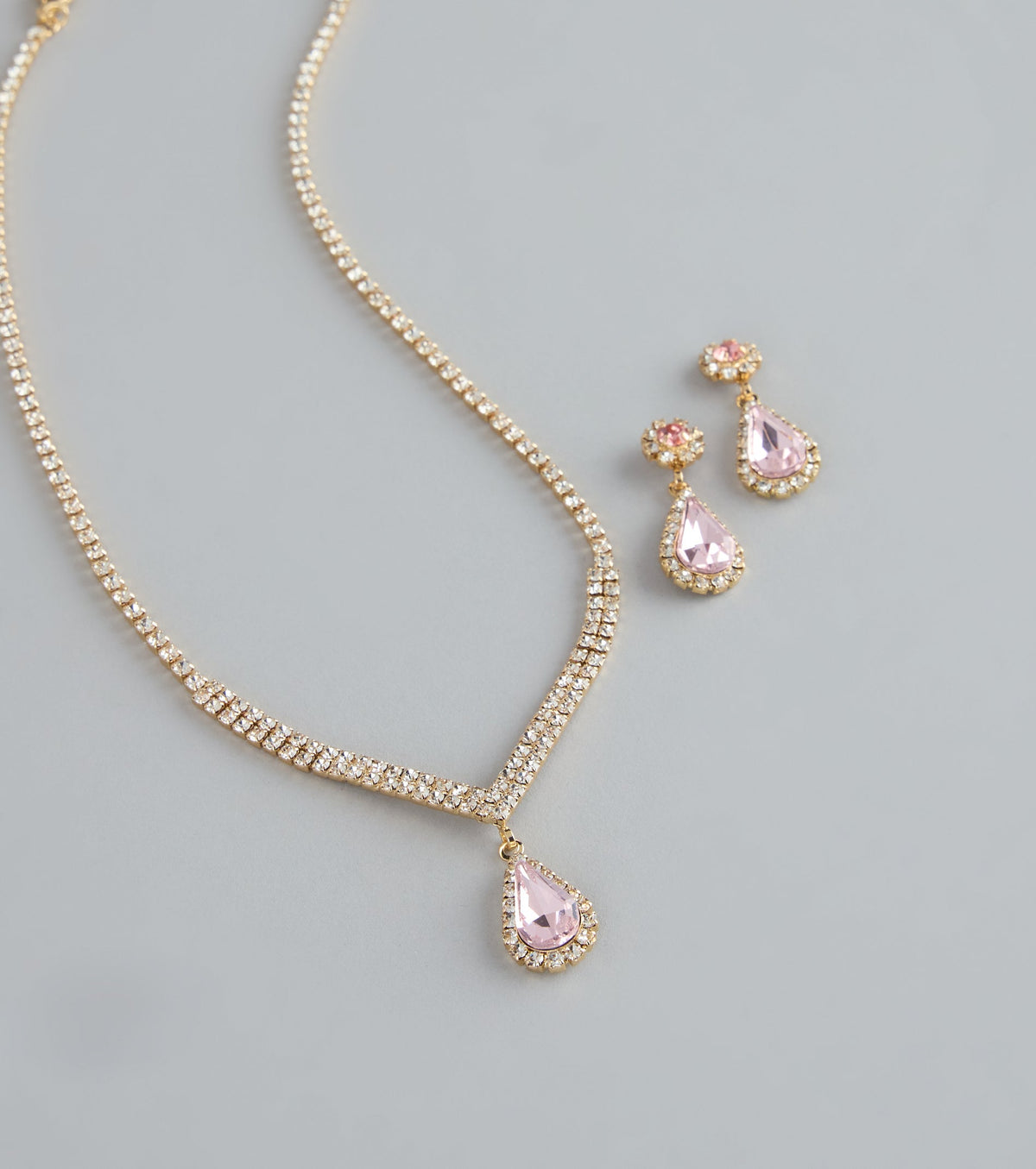 Sweet Luxe Rhinestone Jewelry Set
