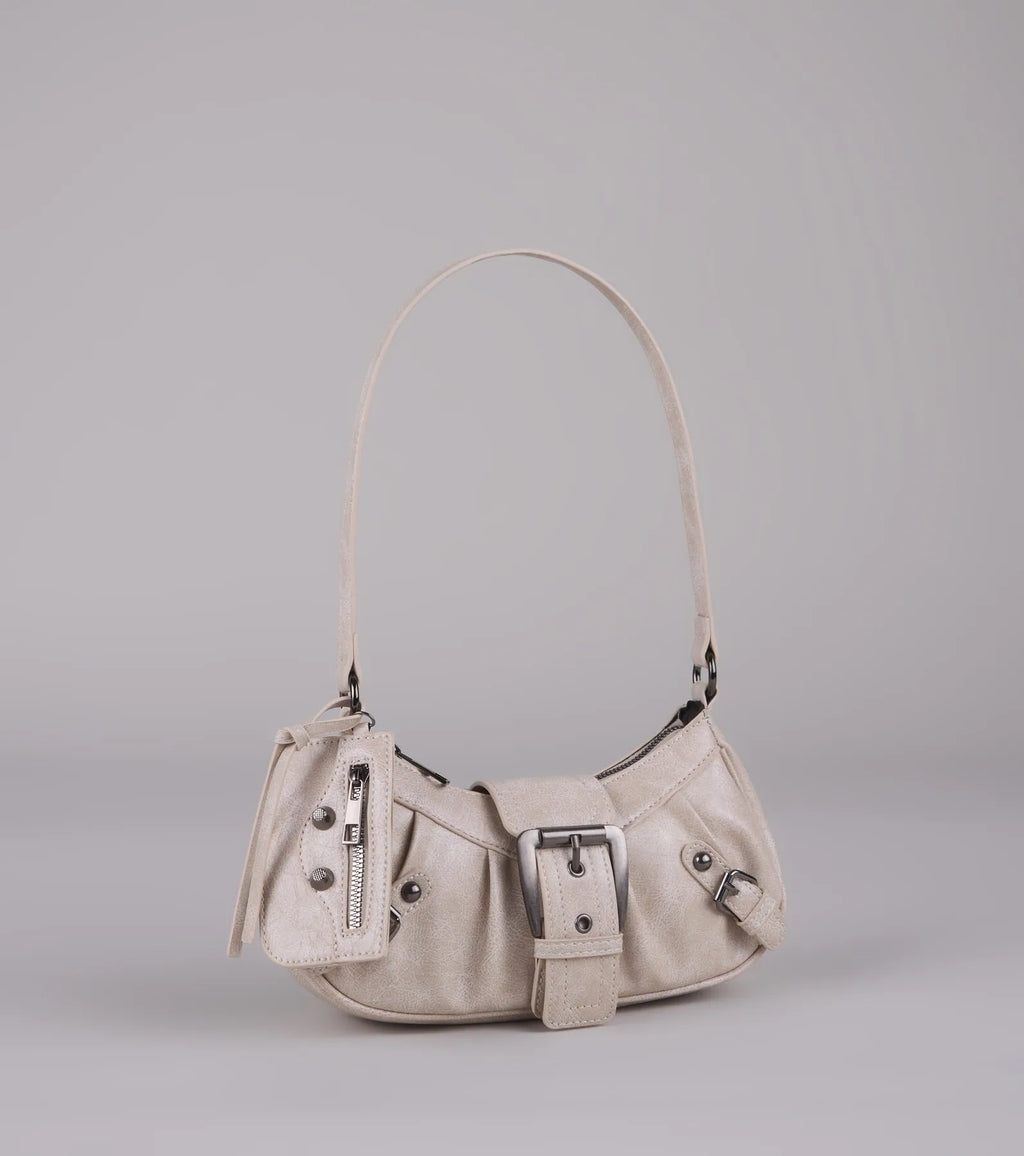 High Rating Buckle Strap Shoulder Bag