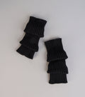 Stylish Layer Rib Knit Leg Warmers